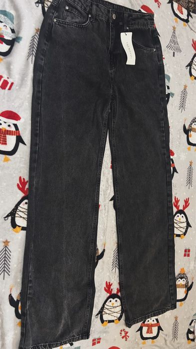 Blugi damă Collection gri antracit wide leg