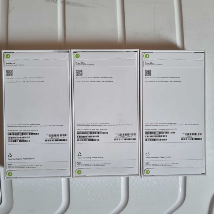 iphone 17 pro телефон из США, на руках