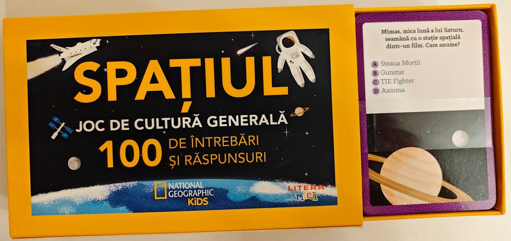 Joc cultură generală „Spațiul” – National Geographic Kids / Litera (7-12 ani)