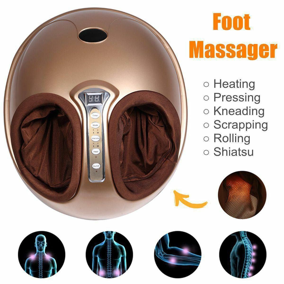 Роликово-компрессионный массажер для ног c ИК-прогревом Foot Therapy F ...