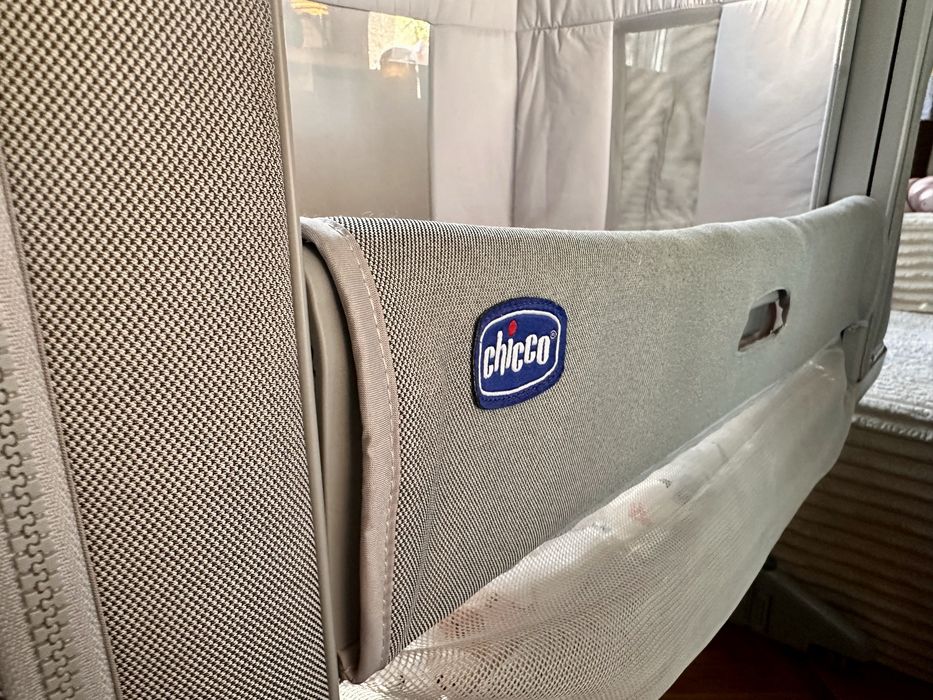 Бебешка кошара 3в1 Chicco, Next2Me, Forever, Mesh, Grey