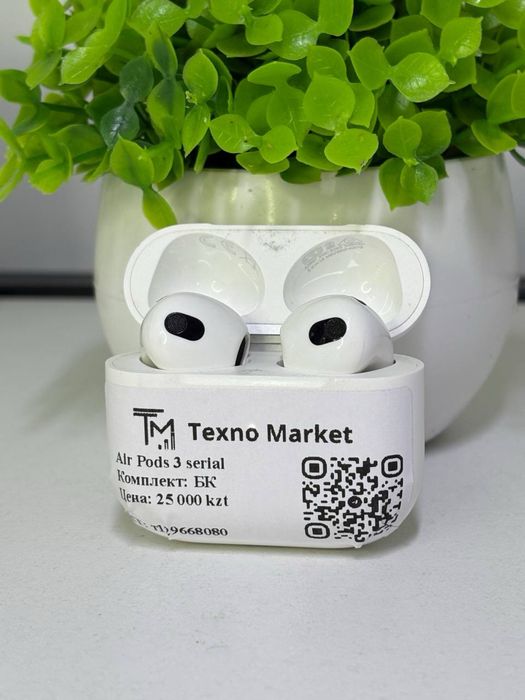 Air Pods 3 serial Комплект: БК Цена: 25 000 kzt;;;