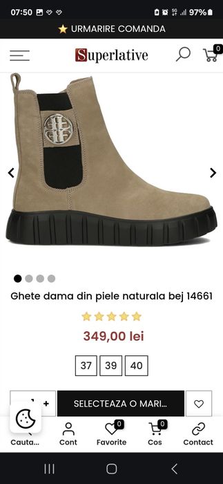 Ghete damă din piele naturala