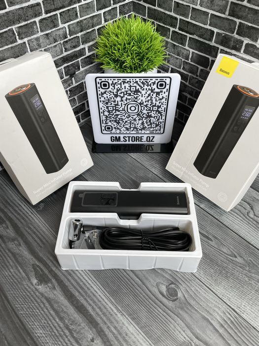 Автомобильный компрессор Baseus Super Mini Inflator Pump