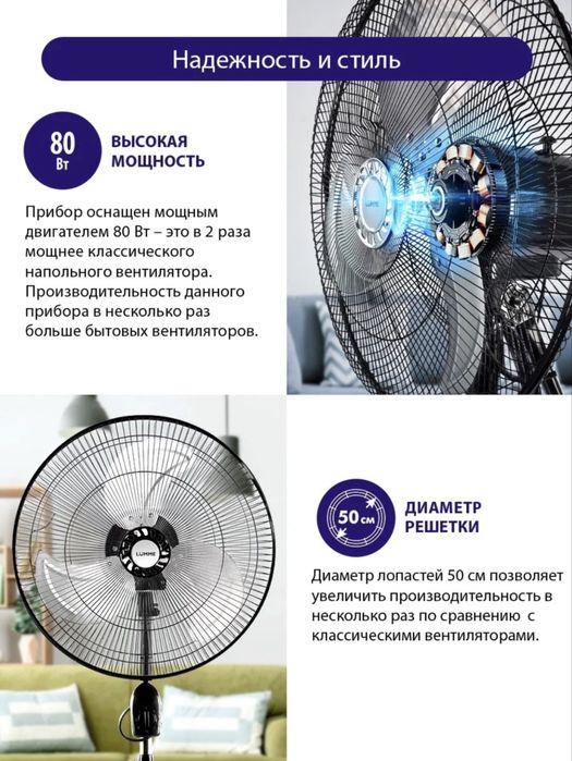 Вентилятор GIPHEL 3в1