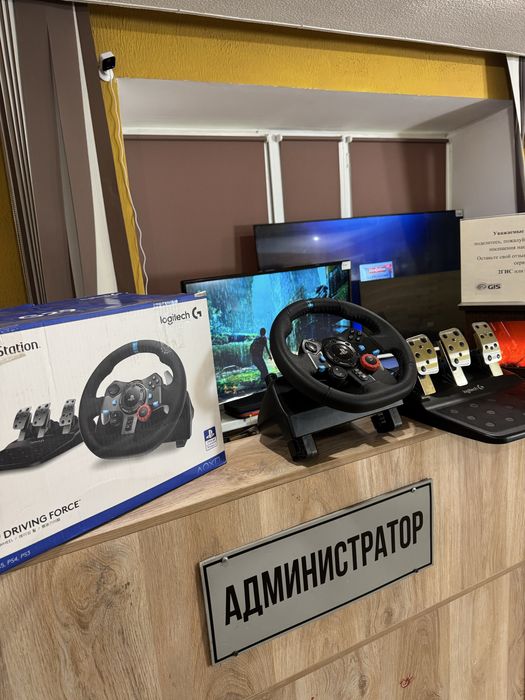 Игровой руль Logitech G29 для PS5/PS4/Xbox/PC. Руль для пс5