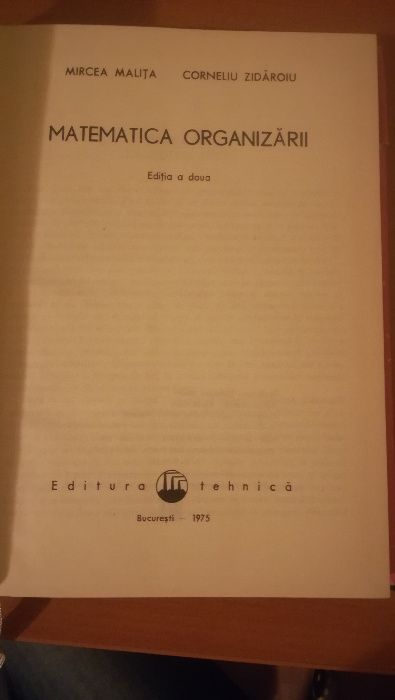 Matematica organizarii