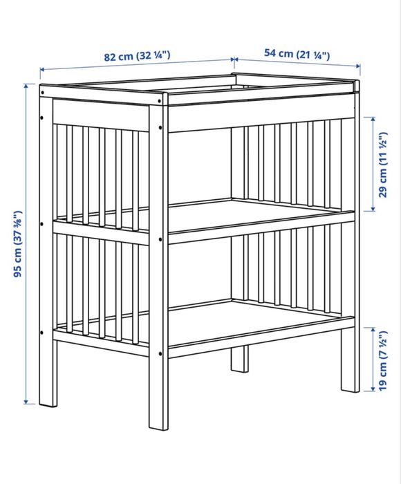 Masa de infasat Gulliver ikea+ salteluta si husa