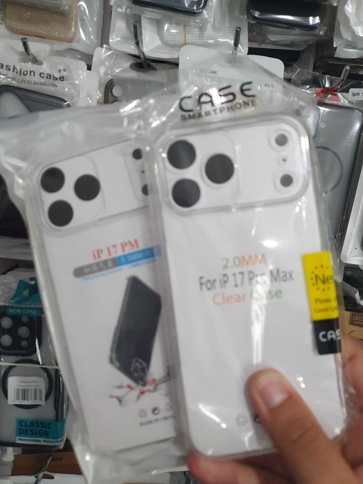 iPhone 17 , AIR , 17 Pro , 17 Pro Max  прозрачни силиконови гърбове