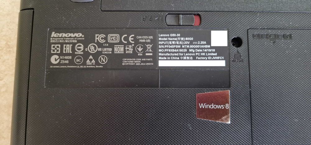 Лаптоп Lenovo (Леново) G50-30 / 4GB RAM / 2.16GHz