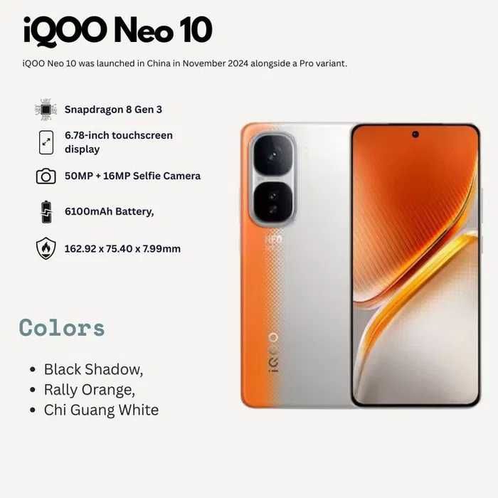 VIVO IQOO Neo 10 (China) 12/256