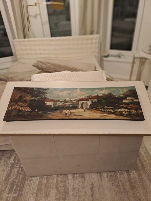 Pictura in ulei pe lemn