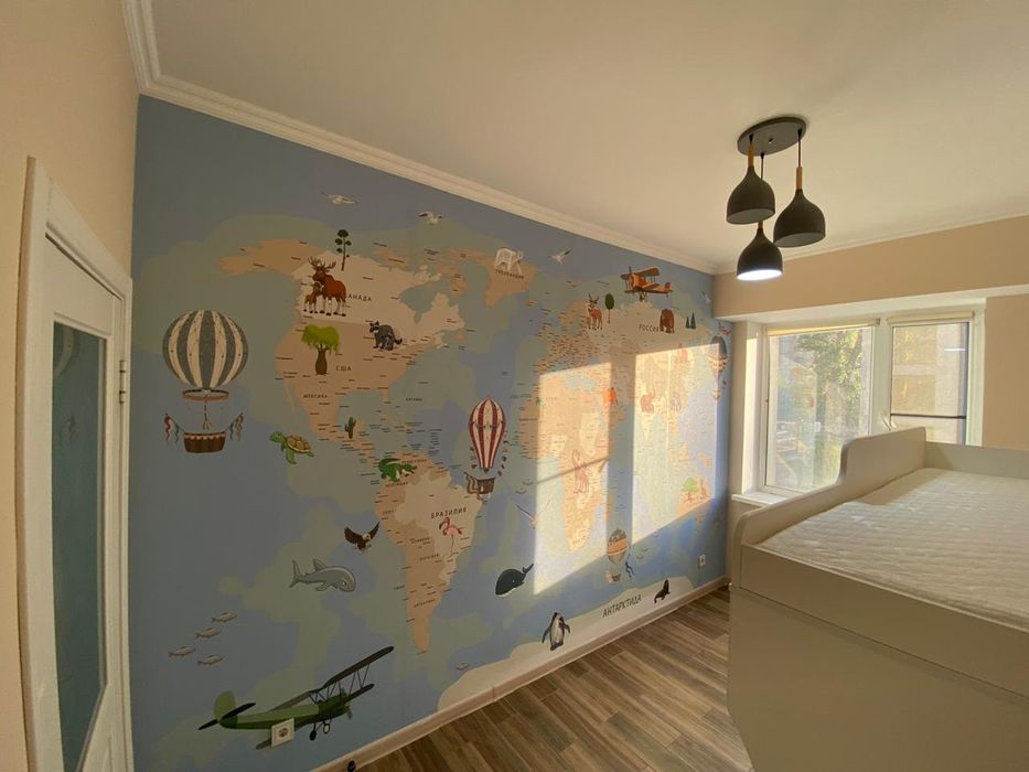 Поклейка обоев в срок, качественно