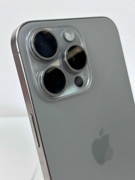 iPhone 15 Pro Max 256GB Natural Titanium, baterie 87%, garanție 1 an