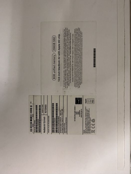 MacBook Air M2 (2022) 8/256