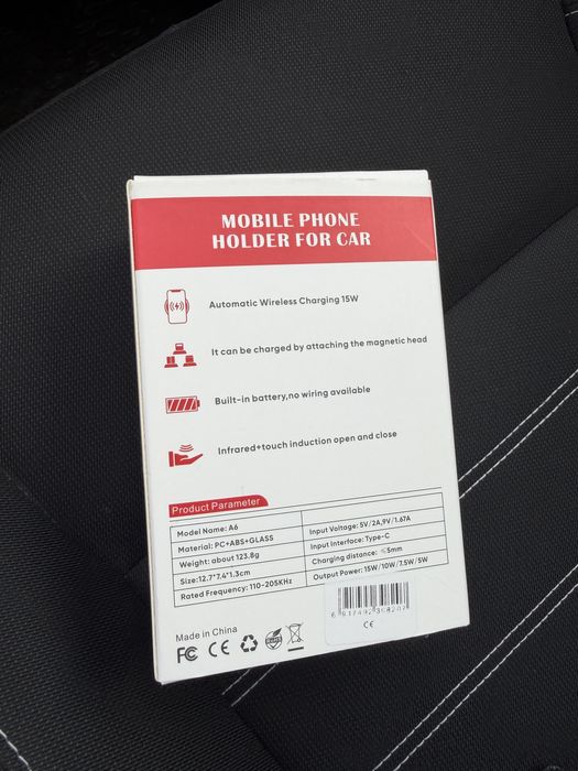 Suport de telefon auto cu incarcate wirles