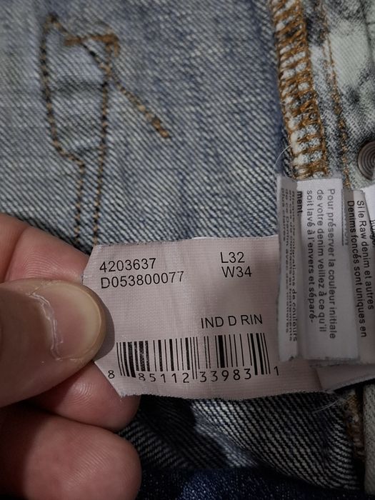 Blugi regular fit DC Danny Way pentru bărbați, mărime W34 L32, bumbac