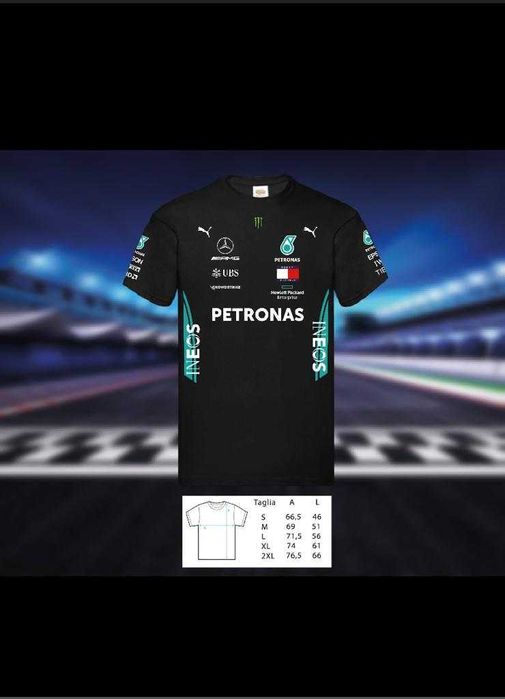Tricou fan FORMULA 1 Mercedes AMG formula 1 GEORGE RUSSELL Antonelli