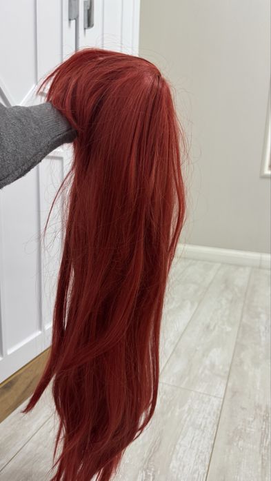 Парик красный косплей