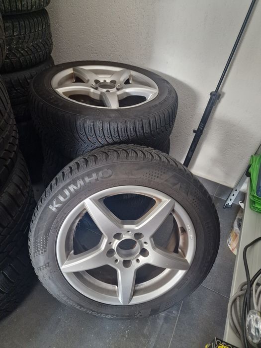 Jante aliaj Mercedes W204 R16 + anvelope iarnă