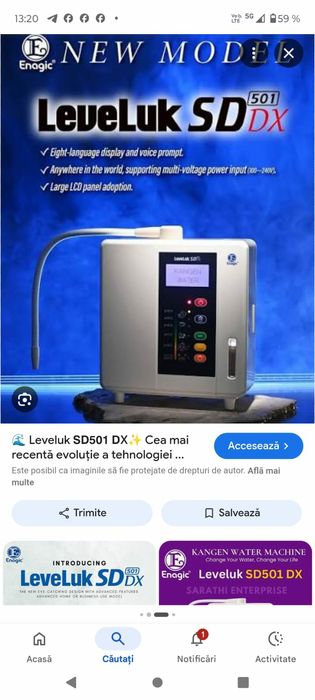 Modelul nou de Kangen Sd501 DX model 2026 Enagic