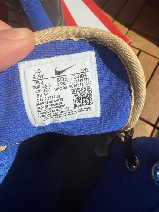 NOI NOUTE: Ghete Nike Manoa, piele naturala, 34, unisex