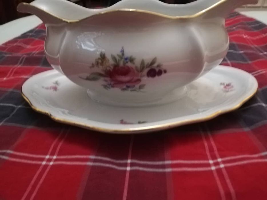 Соусница большая "Мейсенский букет"