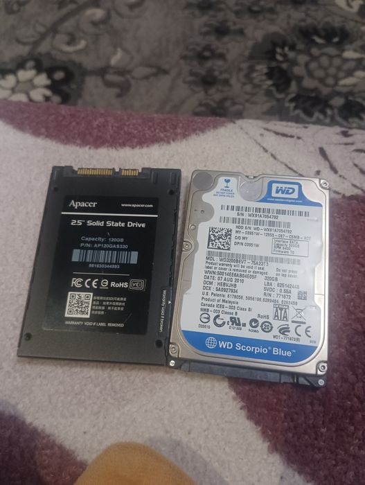 SSD на 320 гигов и 120