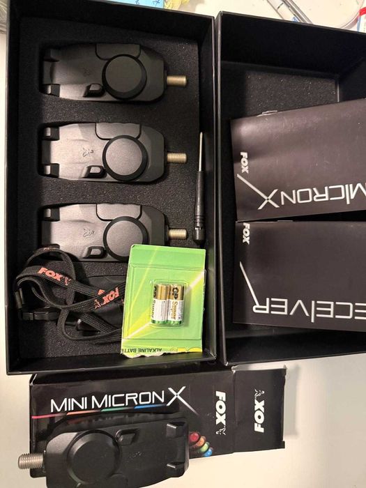 Avertizori Fox Mini Micron X 4+1 cu cutie de depozitare suplimentara