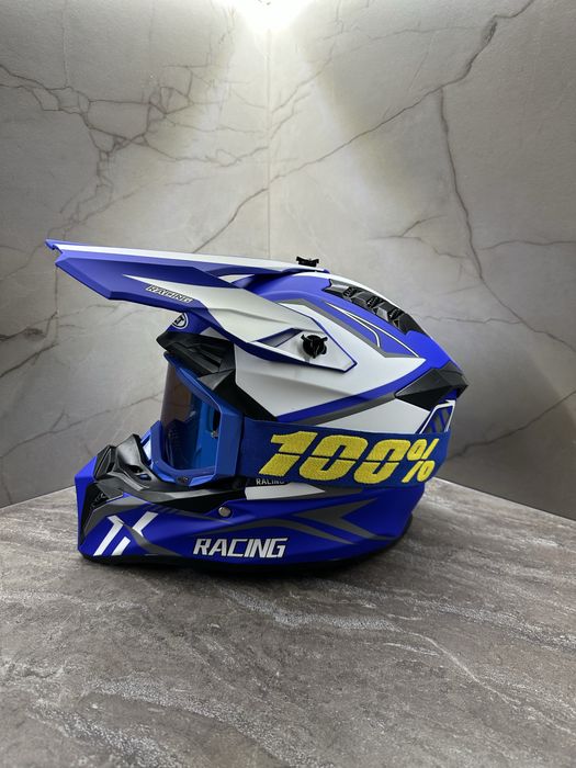 НОВО! Комплект кросови каски с очила