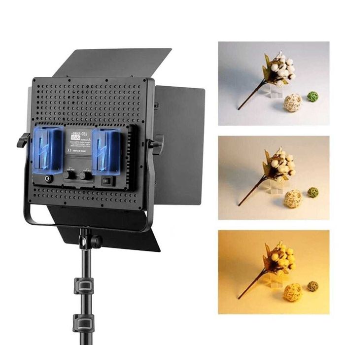 Kit 2 panouri LED 660PRO Bi-Color cu trepiede 200 cm si telecomenzi