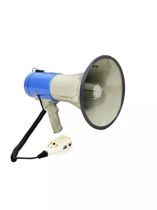 Громкоговоритель рупор с выносным микрофоном (мощность 50 Вт)