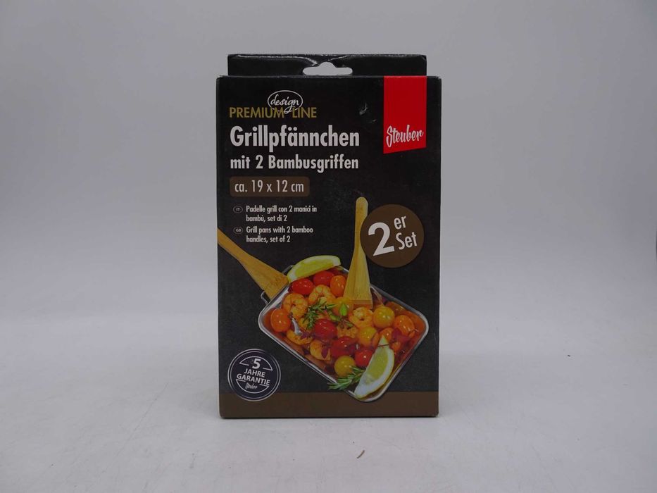 Set de 2 tigăi de grătar 19 x 12 cm