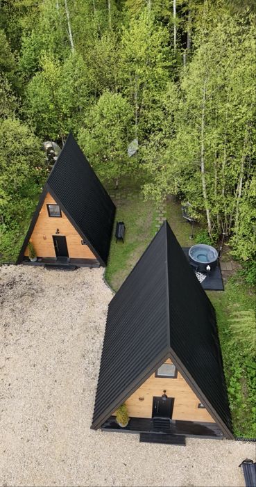 Cabane tip A frame la cheie