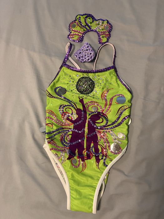 Купальник+ коронка на рост 120-140см