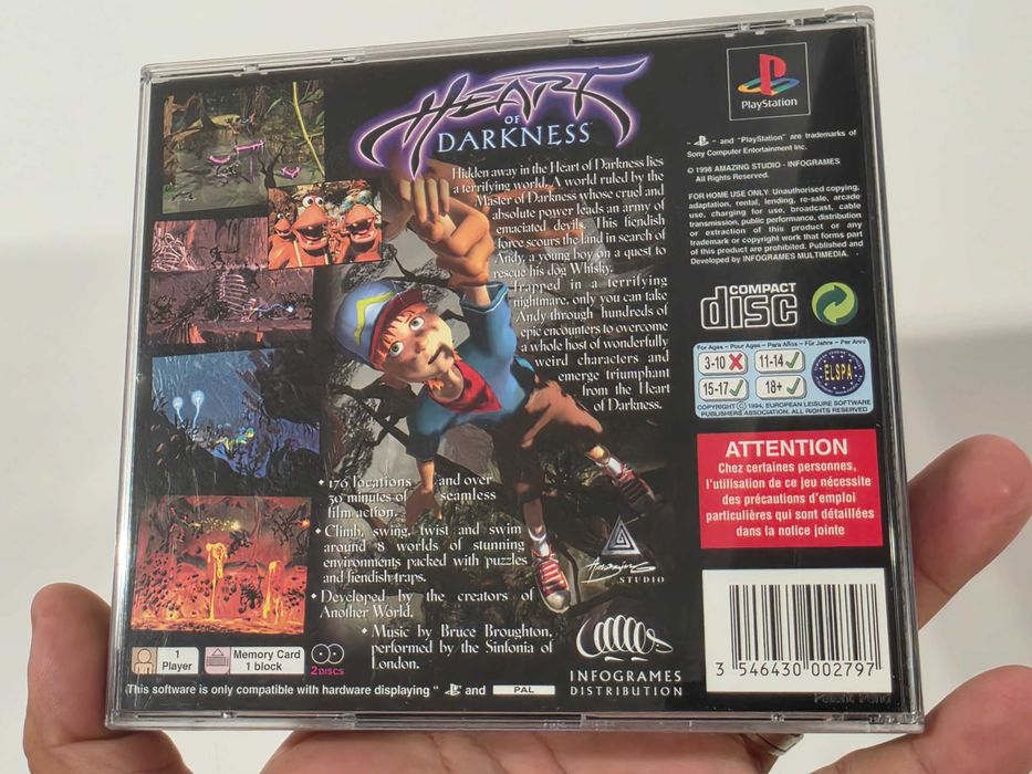 PS1 Heart of Darkness PAL CIB