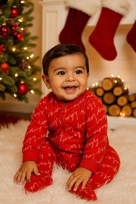 Флисовый бодик слип пижама