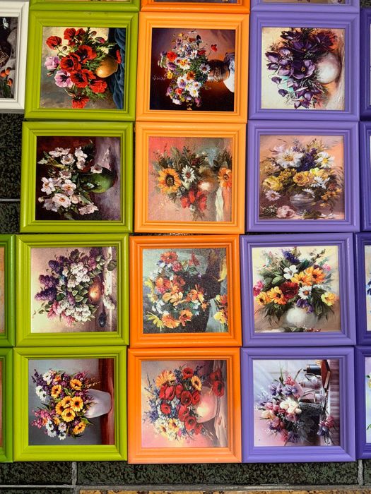 живописни мини картини цветя