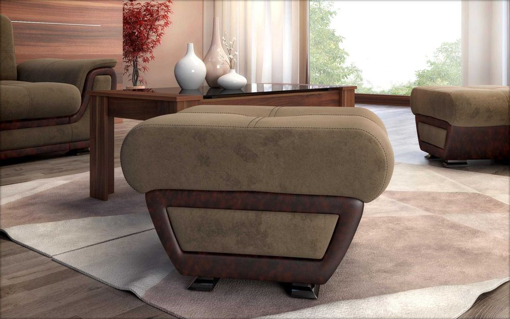 Табуретка и ъглов диван