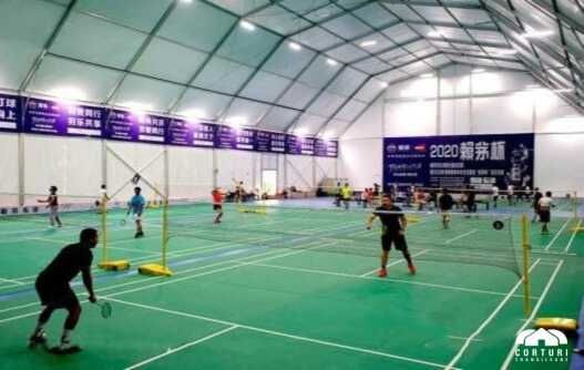 Cort industrial pentru terenuri de tenis - profile din aluminiu