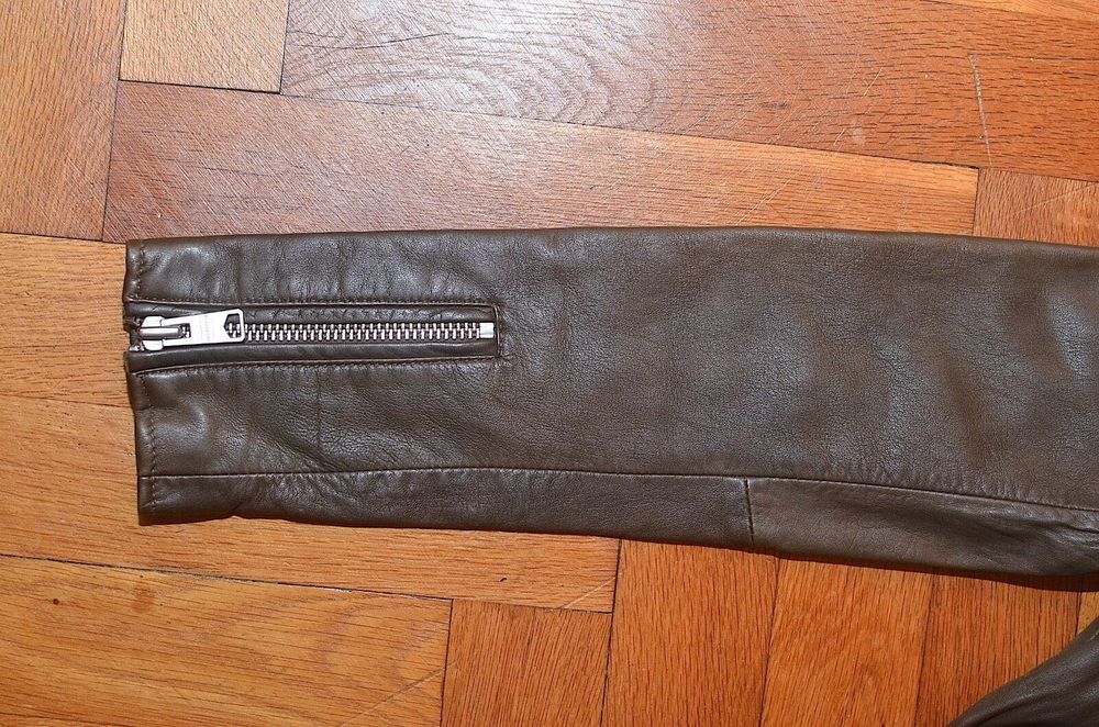 AllSaints Balfern Дамско Кожено яке Естествена Овча Кожа Кафяво XS