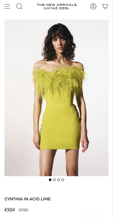 Рокля New arrivals в цвят лайм