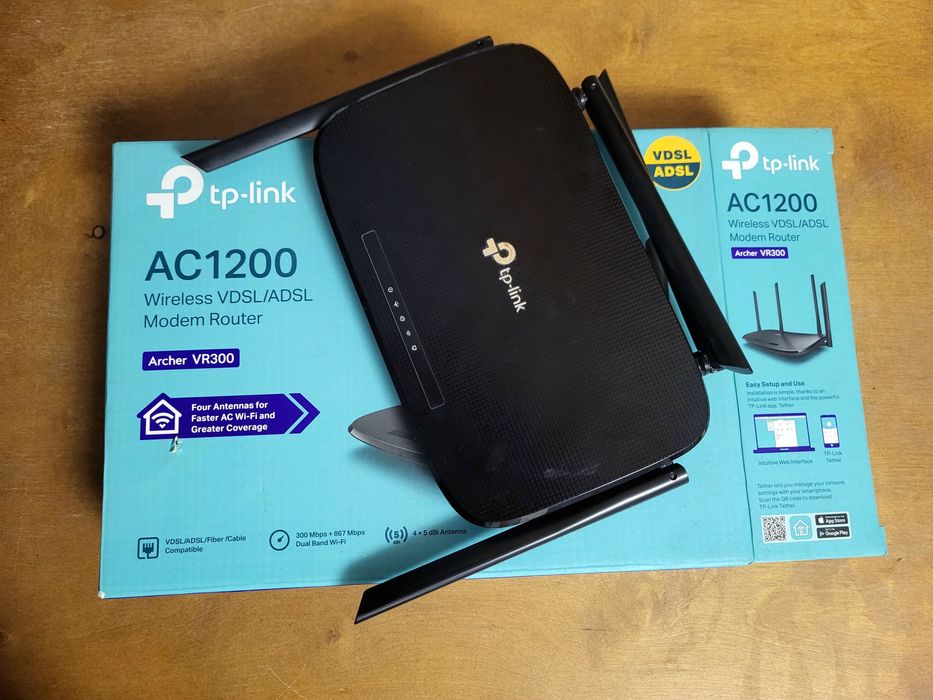 Роутер вайфай wi-fi интернет модем tp-link AC1200 Archer VR300