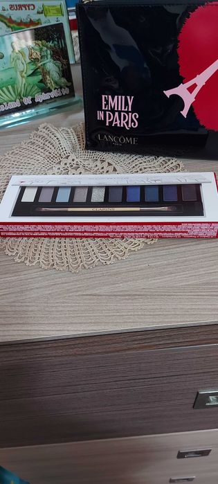 Нова оригинална луксозна палитра сенки за очи Clarins+ подарък молив гр ...