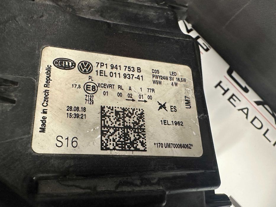 Фар фарове ляв VW Touareg 7P Facelift far farove ФВ Туарег 7П Фейслифт