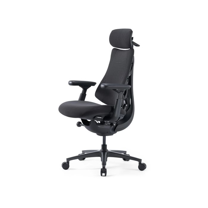 Scaun de birou LiberNovo Omni PRO Graphite Black, Lombar electrict, Răcire - 48 cm