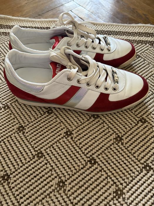 Adidași casual roșu-alb