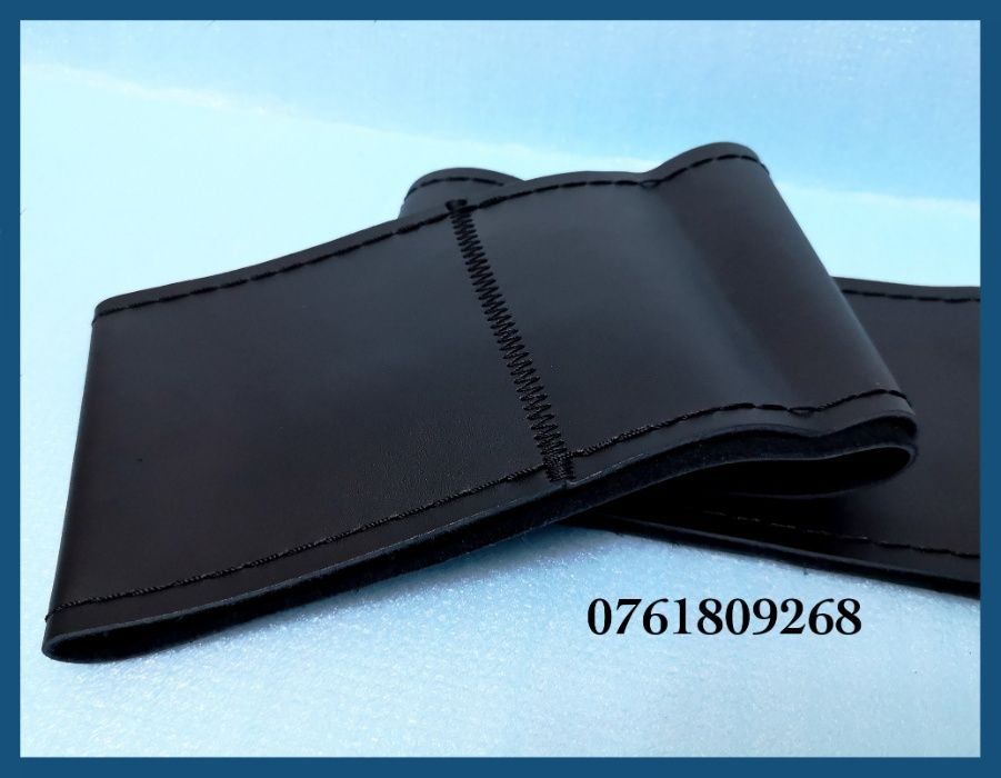 Husa volan piele naturala neagra d=37/38cm