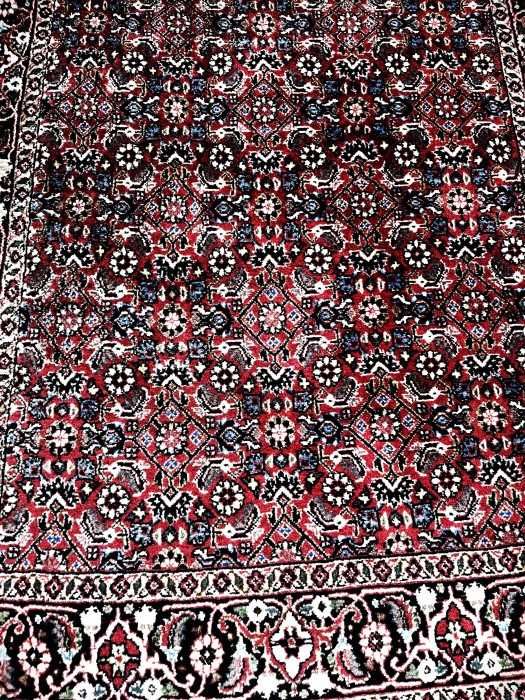 Superb covor persan-traversa-Bidjar-lana-matase-manual-Franta