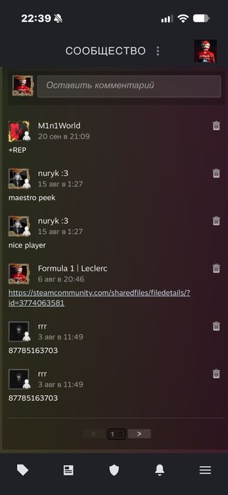 Steam account
